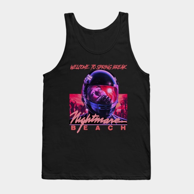 Nightmare Beach, Classic Horror (Version 3) Tank Top by The Dark Vestiary